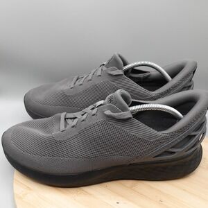 Kizik Men 12 Womens 13.5 Wide Athens Dark Grey Knit Hands-Free Sneakers Athletic